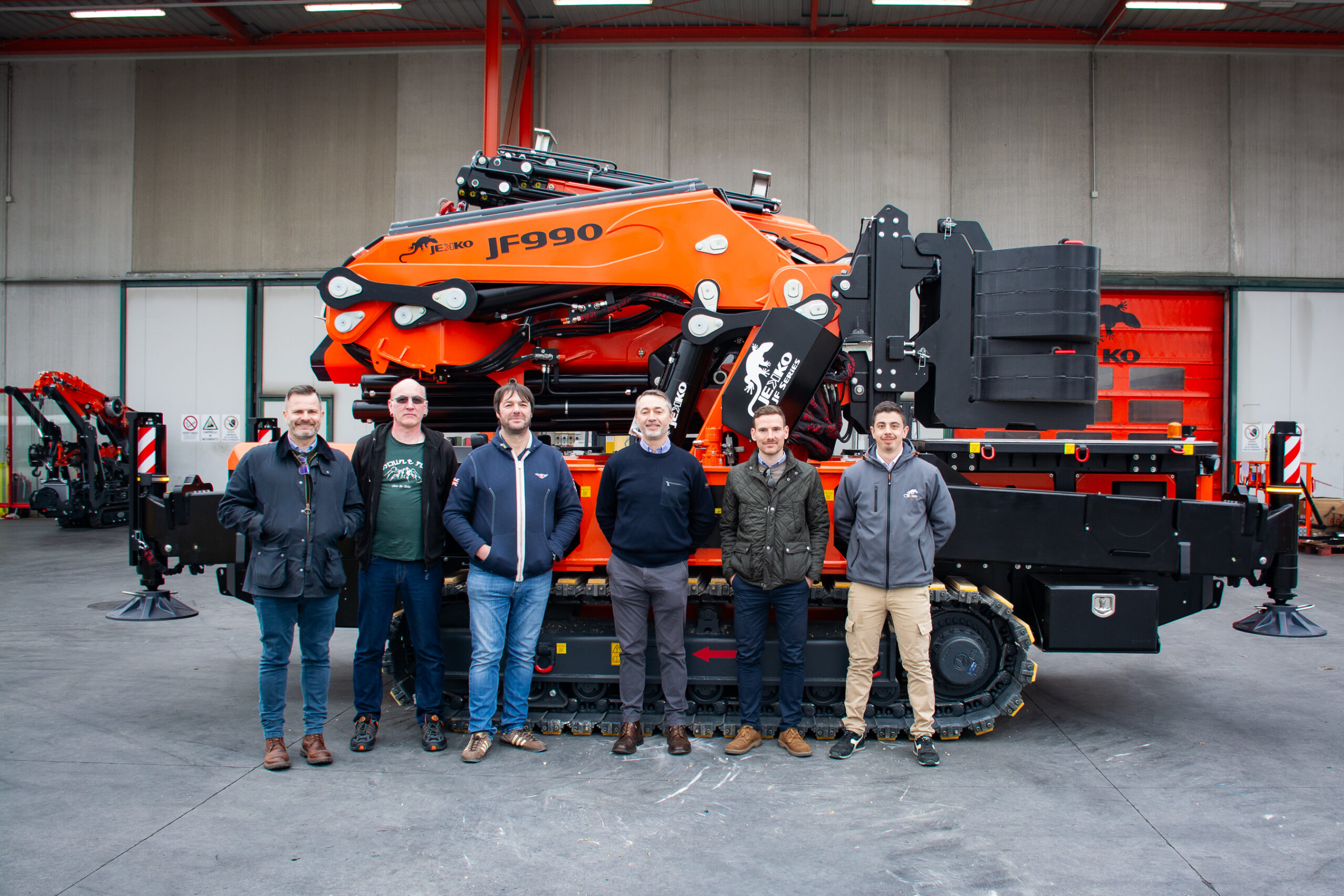 Marco Piccin and Andrew Foster (Foster Crane & Equipment Ltd.) at Jekko Headquarters