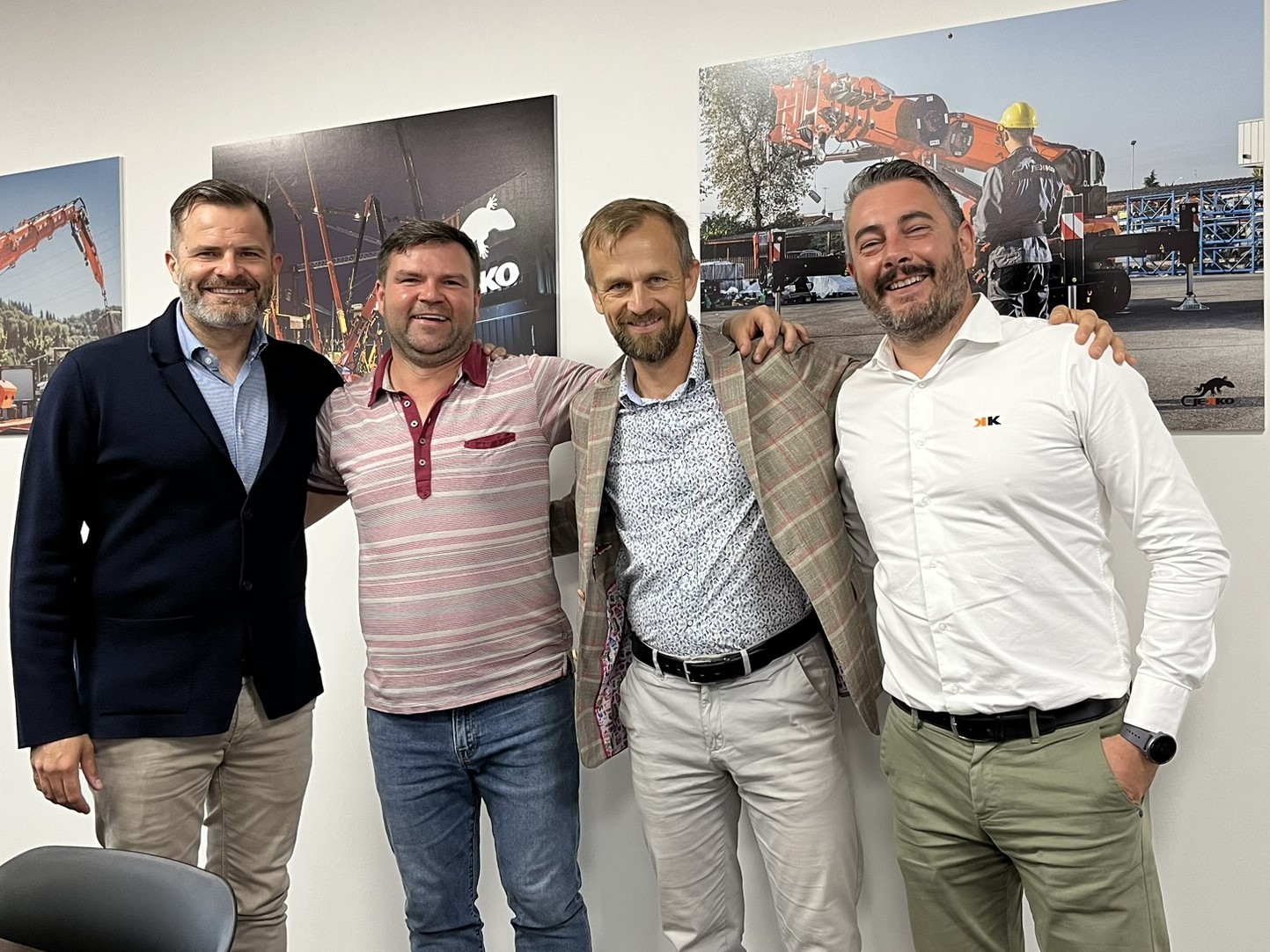 From left to right: Alberto Franceschini, Robin Jež, Miroslav Majba, Alessio Forcolin